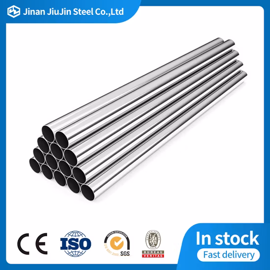 Round Stainless Steel Pipe ASTM A270 A554 SS304 316L 316 310S 440 1.4301 321 904L 201 Square Pipe Inox Ss Seamless Tube