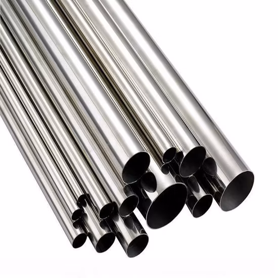 Round Stainless Steel Pipe ASTM A270 A554 SS304 316L 316 310S 440 1.4301 321 904L 201 Square Pipe Inox Ss Seamless Tube