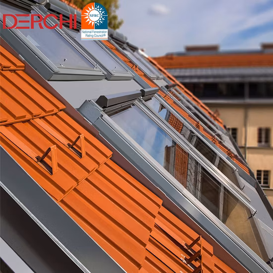 窓屋根窓天窓磁気スクリーン設計アルミニウム強化ガラスアルミニウム合金新しいカスタマイズされたスイングカスタマイズされたサイズ