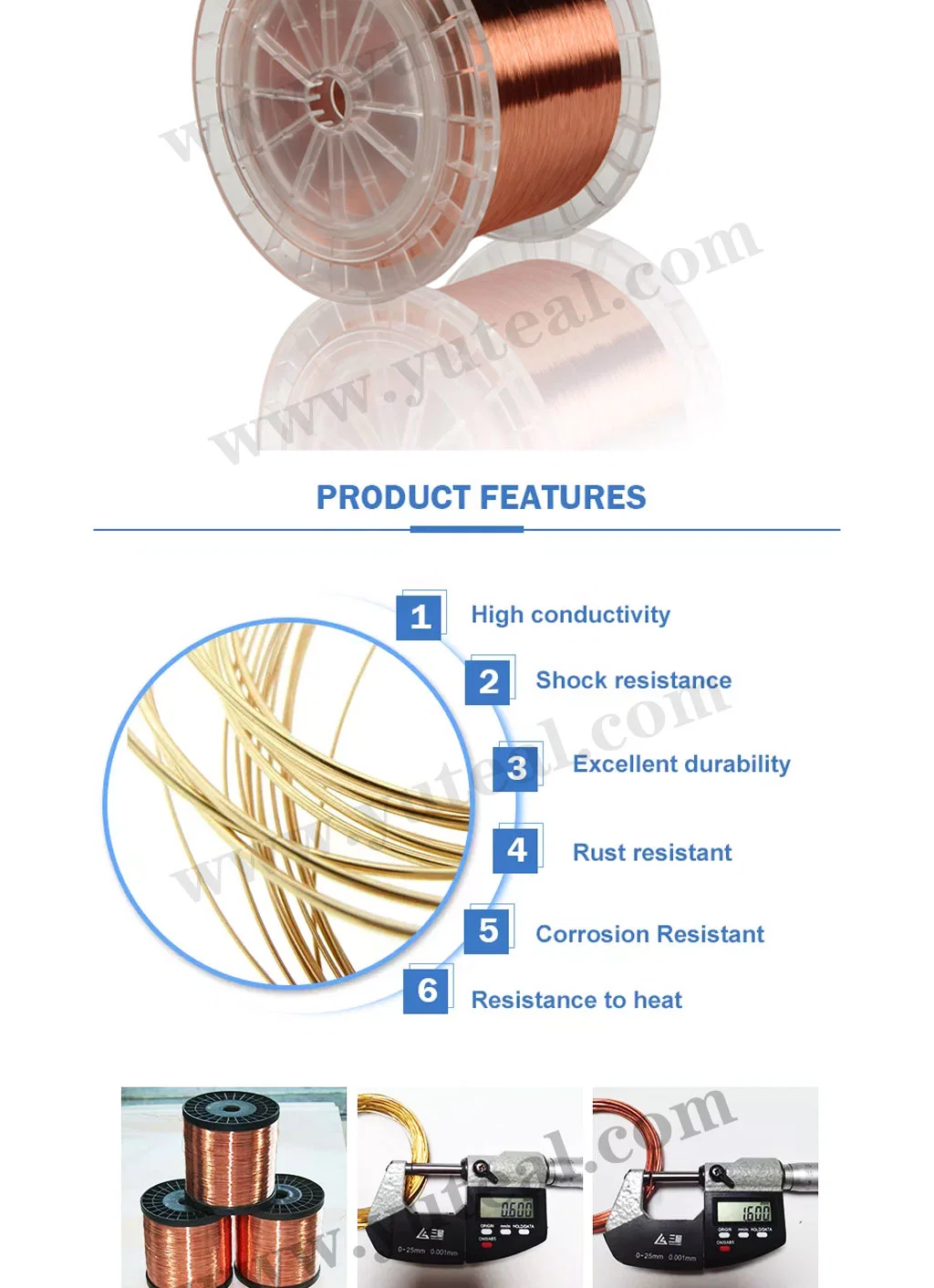 Complete Range of Brass Welding Wire/Copper Wire C38500 C44300 Prime Quality Brass Wire